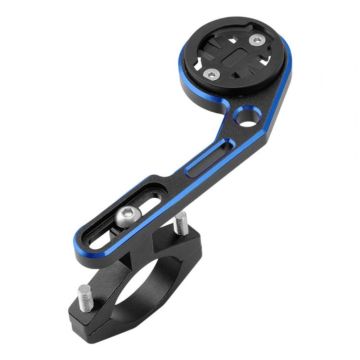 Universele aluminiumlegering fietsstuur GPS houder - Zwart+Blauw