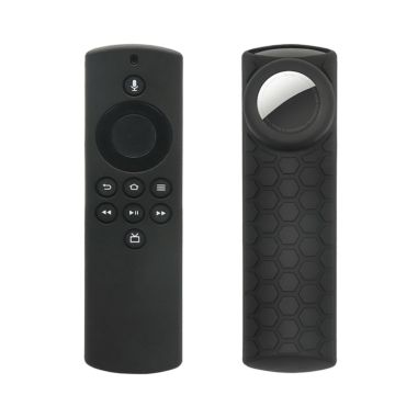 2-in-1 Amazon Fire TV Stick Lite / AirTag silicone cover - Black