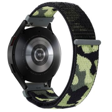 22mm Universele camouflage stijl nylon horlogeband - Legergroen