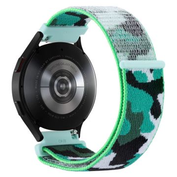 22mm Universele camouflage stijl nylon horlogeband - Donkergroen