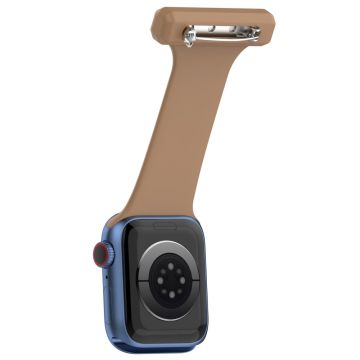 Apple Watch Series 8 (41 mm) siliconenn horlogebandje - Bruin