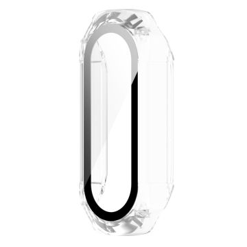 Xiaomi Mi Band 7 hoesje met gehard glas - Transparant Wit