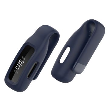 Siliconen clip gesp hoes voor Fitbit Ace 3 / Inspire 2 - Midnight Blue