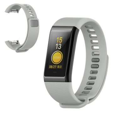 Siliconen armband voor Amazfit Cor - Grijs